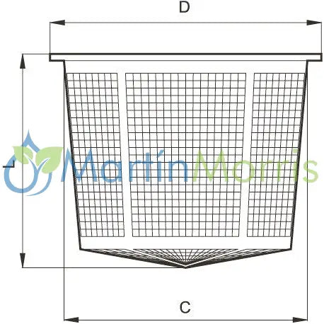 Filtro Canasto para tapa de tanques 455 y 462mm