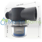 Filtro Rosca 1/2" Macho y Hembra Vaso Acrílico para bombas 12V