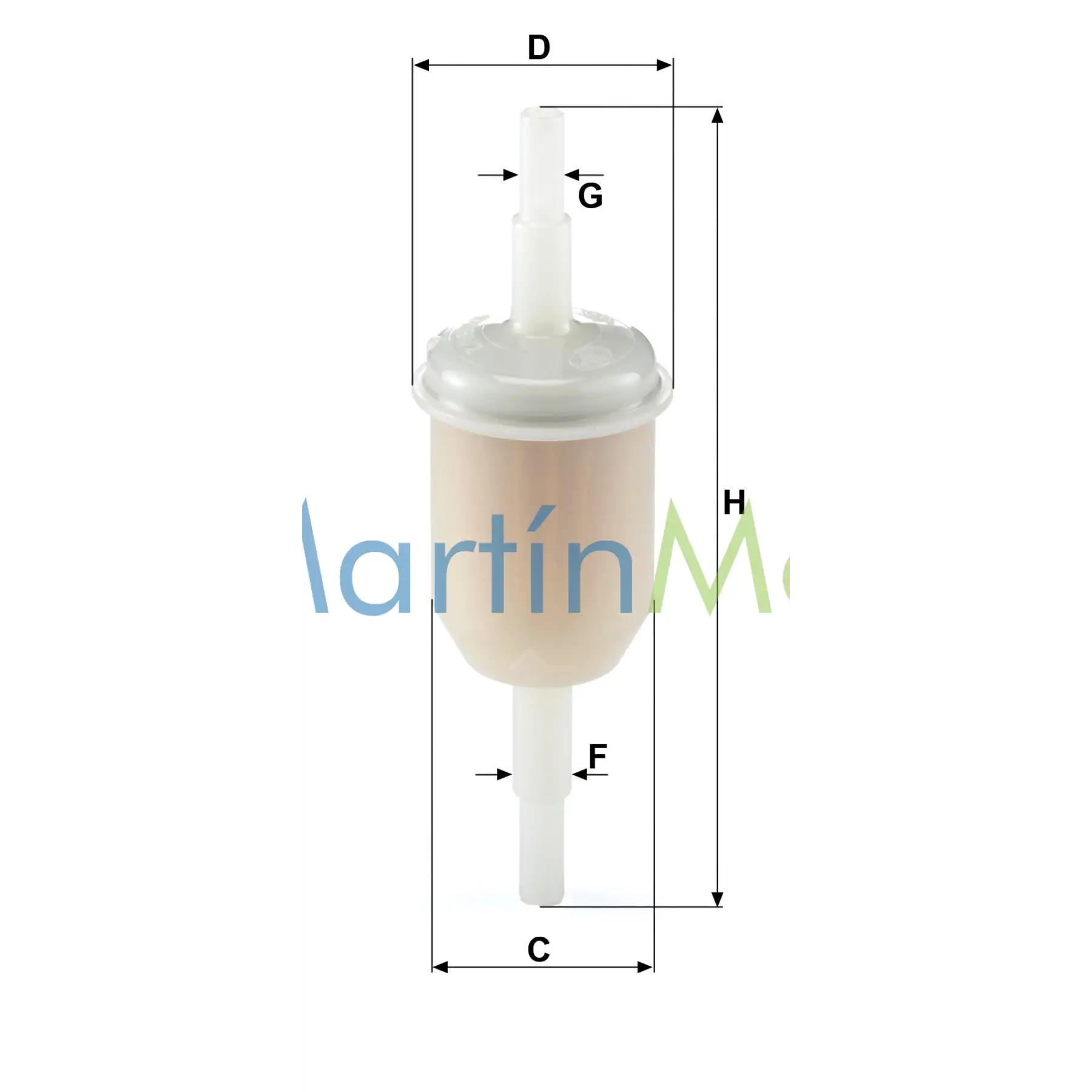 Filtro de combustible MANN FILTER WK 31/2 Filtros de combustible para Motos