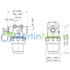 Filtro De Linea Rosca Hembra 3/4" Sellos VITON 100 Mesh