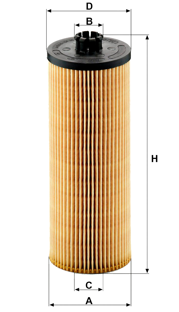 Filtro de Aceite MANN Filter HU 947/2 x Aplica en Motor Deutz F4L913 y VW