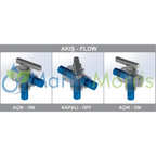 Válvula o canilla manual de 3 vías inferior toyman flujo continuo