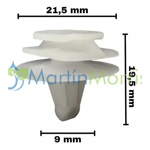 Clip grampa traba clips moldura de puerta Renault Kangoo/Clio