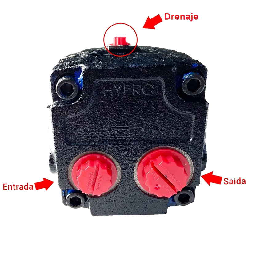 Motor Hidraulico HM5 de 3 Puertos para Pulverizadoras CNH y John Deere