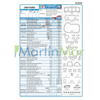 Juego de Juntas con retenes marca TARANTO para volkswagen gol senda gacel 220600-R