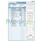 Juego de juntas con retenes para Chevrolet corsa 1.4/1.6 TARANTO