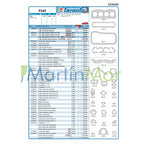 Juego de juntas con retenes para Fiat 128 1.100 TARANTO