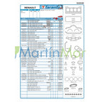 Juego de juntas con retenes para Renault R12 1.4 TARANTO