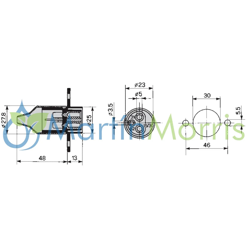 kit Conector 3 PIN COBO Macho y Hembra
