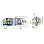 kit Conector 3 PIN COBO Macho y Hembra