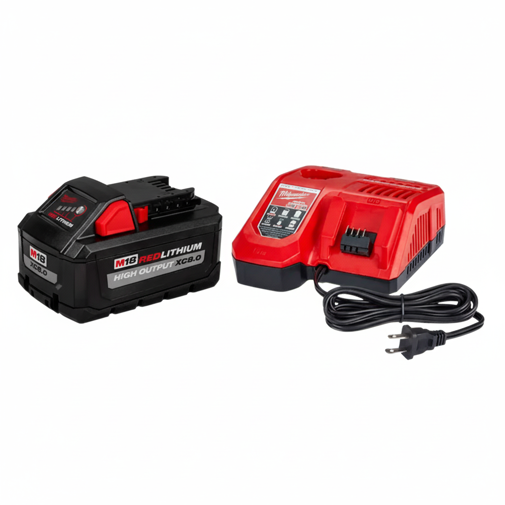 Kit Milwaukee cargador M12 y M18 REDLITHIUM HIGH OUTPUT XC8.0