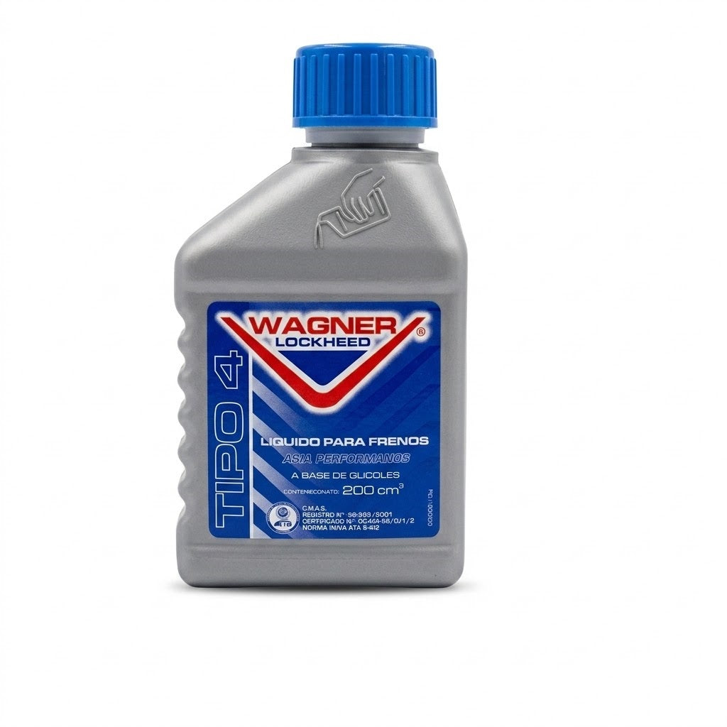 Liquido de Frenos DOT4 WAGNER LOCKHEED envase de 200cc
