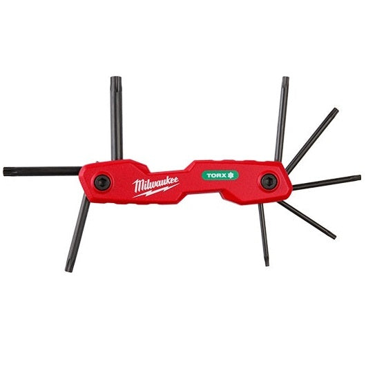 Milwaukee 48-22-2184 Kit 8 Llaves TORX Plegables - T9 a T40