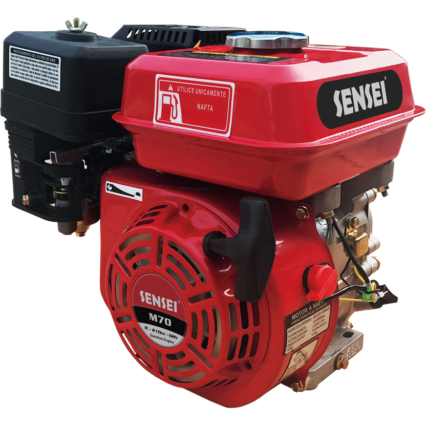 Motor SENSEI 5,5 Hp a 7 Hp eje Horizontal Modelo M70 OHV