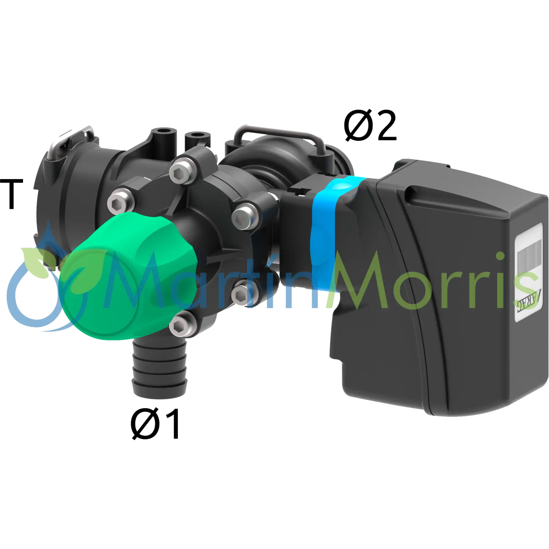 ARAG Electroválvula Master 871T de 20 Bar Acoples de Union Horquilla T5