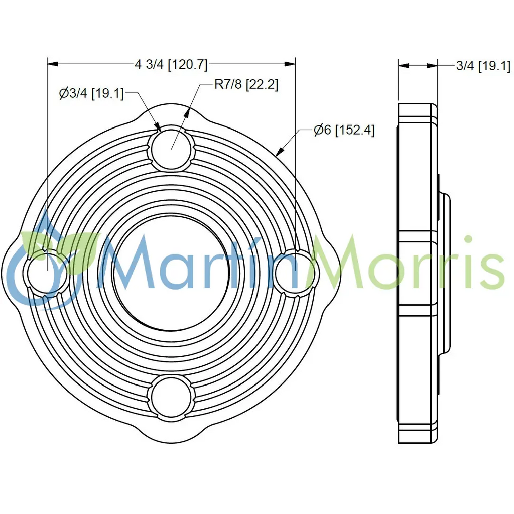 Brida salida de Tanque Rosca 2" Banjo