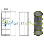 Repuesto BANJO LS280 para filtros BANJO tamiz 80 mesh