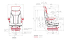 Butaca seat modelo activo alto