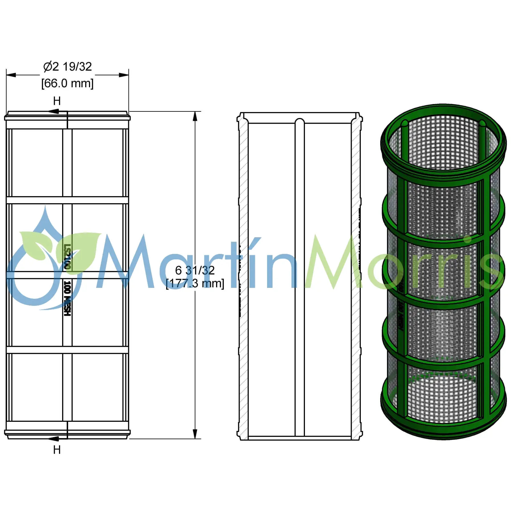 Repuesto BANJO LS2100 para filtros BANJO tamiz 100 mesh