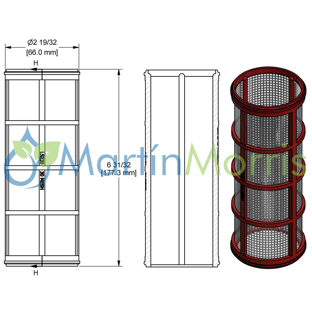 Repuesto BANJO LS230 para filtros BANJO tamiz 30 mesh