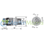 kit Conector 3 PIN COBO Macho y Hembra