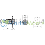 kit Conector 3 PIN COBO Macho y Hembra