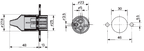 kit Conector 3 PIN COBO Macho y Hembra