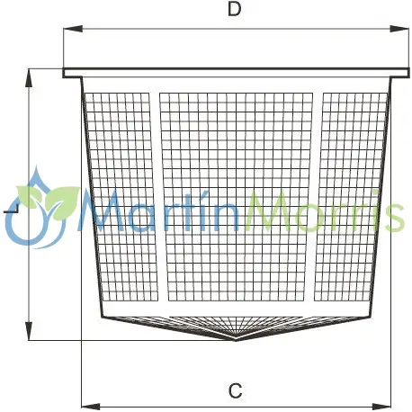 Filtro Canasto para tapa de tanques 455 y 462mm