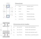Rodamiento SKF 629-2RSH