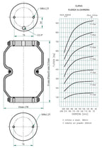fervi air unidad sellada bilobular altura 85mm a 215mm y diámetro exterior 158mm