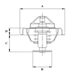 Termostato CALORSTAT De 87ºC Para VOLKSWAGEN