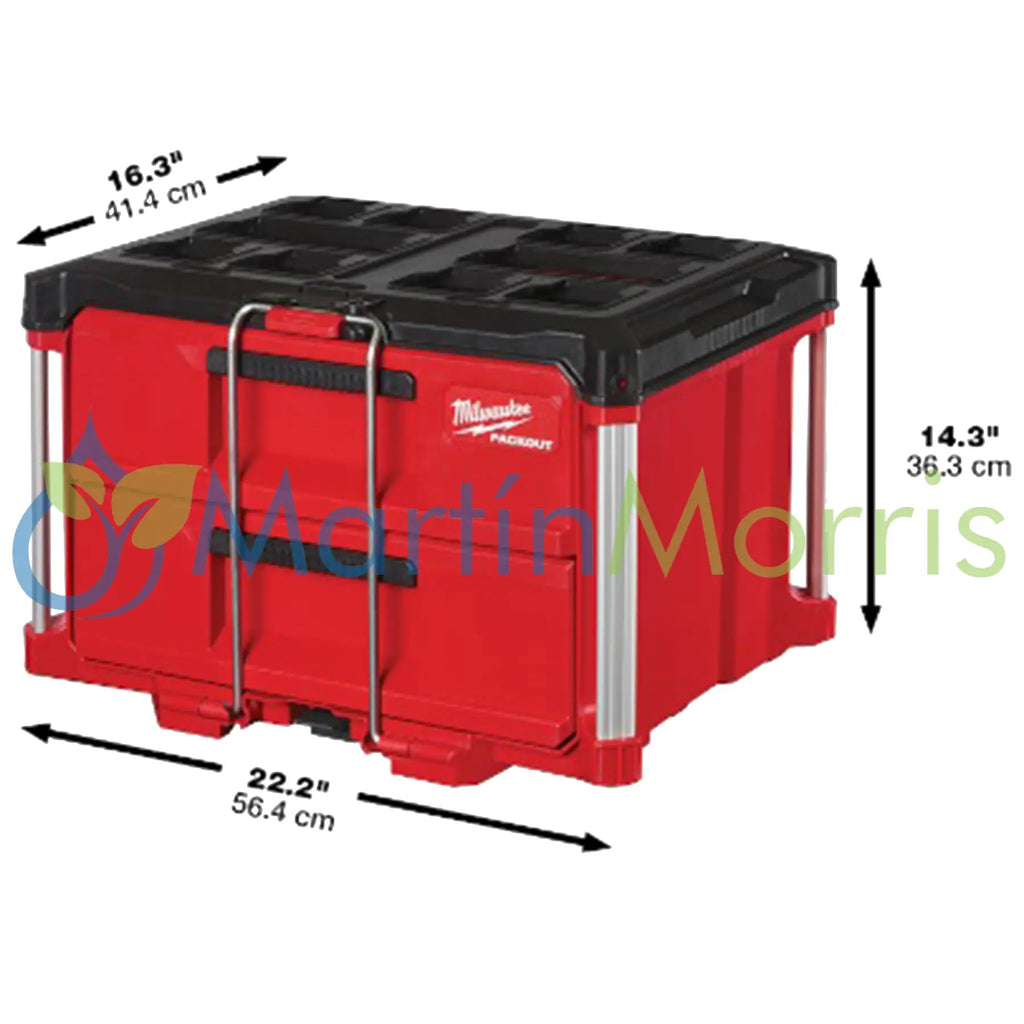 Milwaukee 48-22-8442 caja grande PACKOUT con dos cajones