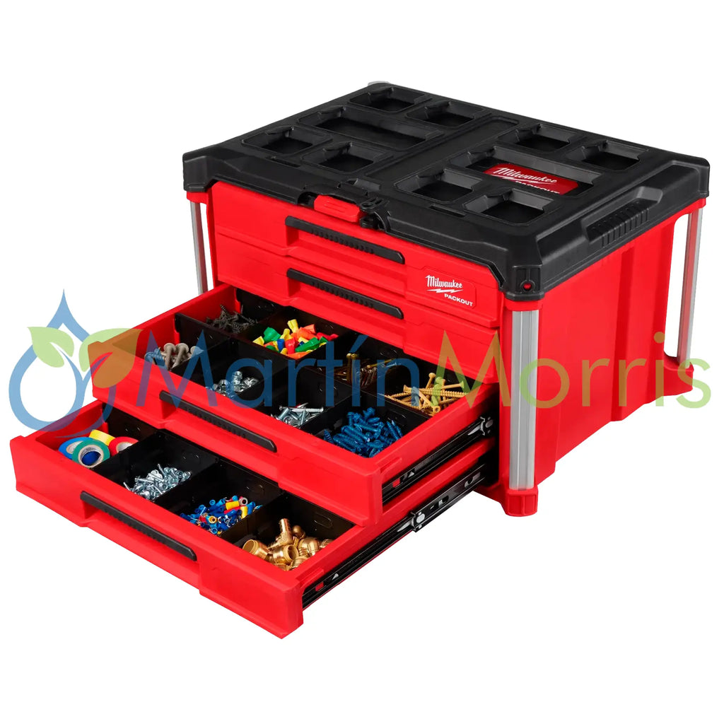 Milwaukee Packout 48-22-8444 Caja con 4 Cajones y Barra de Seguridad