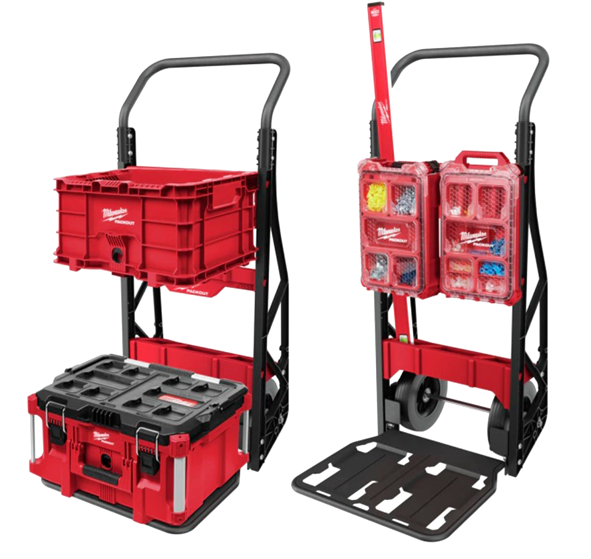 Milwaukee 4822-8415 carro PACKOUT de 2 ruedas con base plegable