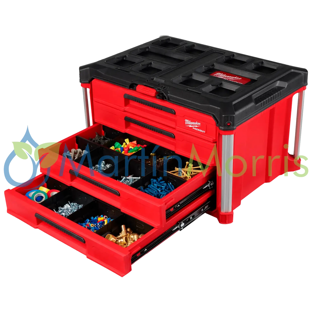 Milwaukee Packout 48-22-8444 Caja con 4 Cajones y Barra de Seguridad