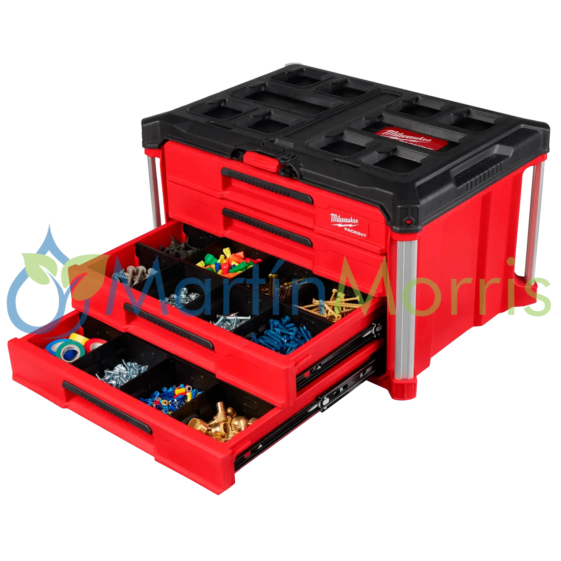 Milwaukee Packout 48-22-8444 Caja con 4 Cajones y Barra de Seguridad