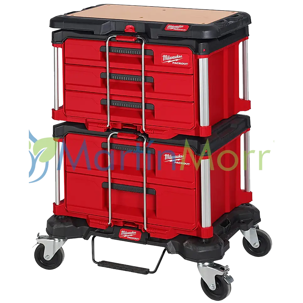 Milwaukee Packout 48-22-8410 Base porta cajones con ruedas y freno