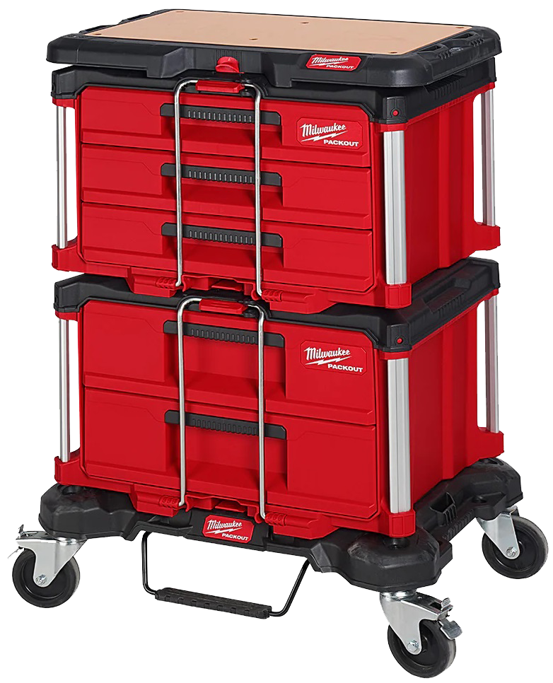 Milwaukee Packout 48-22-8410 Base porta cajones con ruedas y freno
