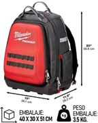 Mochila PACKOUT con 48 bolsillos MILWAUKEE 4822-8301