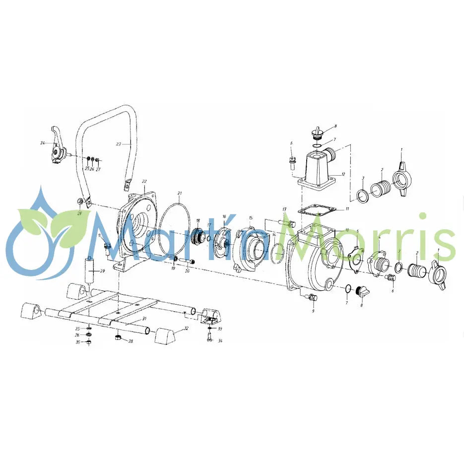 Motobomba 1 Pulgada SENSEI MBC25-2T Trasvase