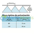 Pastilla o pico abanico plano estándar teejet tp