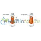 Pastillas cono hueco con inducción de aire teejet aitxa