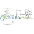 Pedestal Solo BANJO para Bomba Polipropileno con Motor Hidraulico
