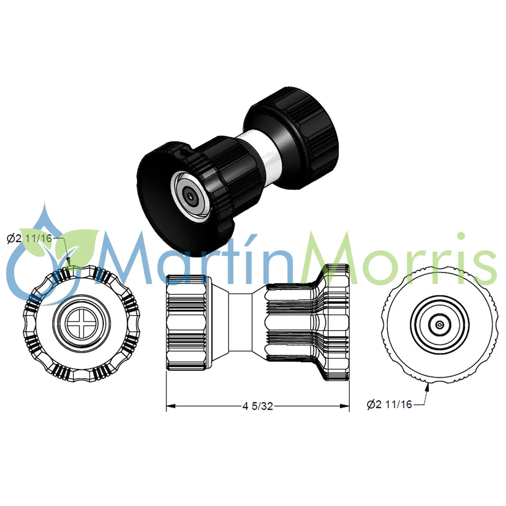 Pico de Riego o Lavadero Regulable BANJO de 3/4 pulgadas