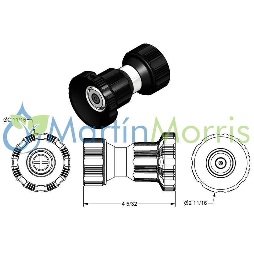 Pico de Riego o Lavadero Regulable BANJO de 3/4 pulgadas