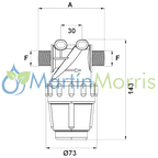 filtro de linea toyman rosca 1/2 pulg macho