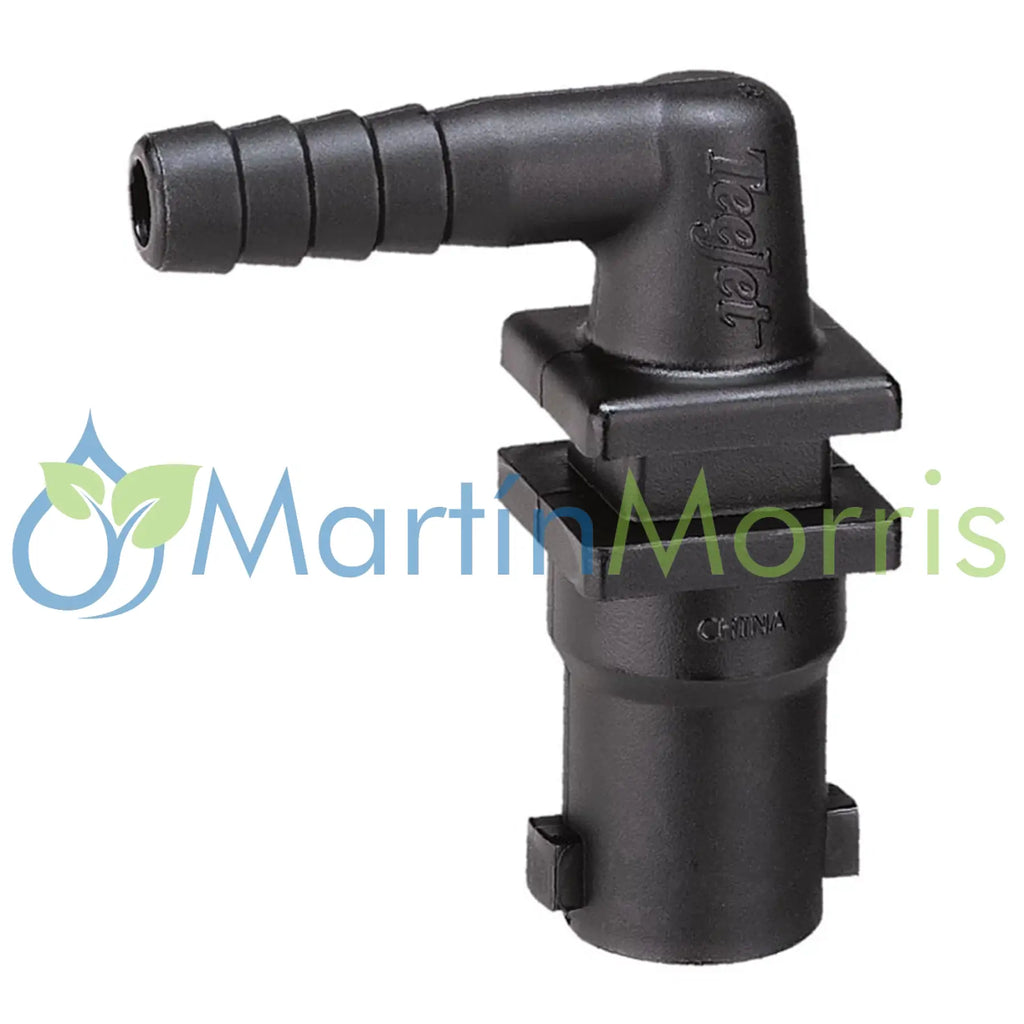 Porta pico teejet qj100 conexión de una espigas para manguera