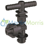 Porta pico teejet qj200 con válvula anti goteo conexión de dos espigas para manguera