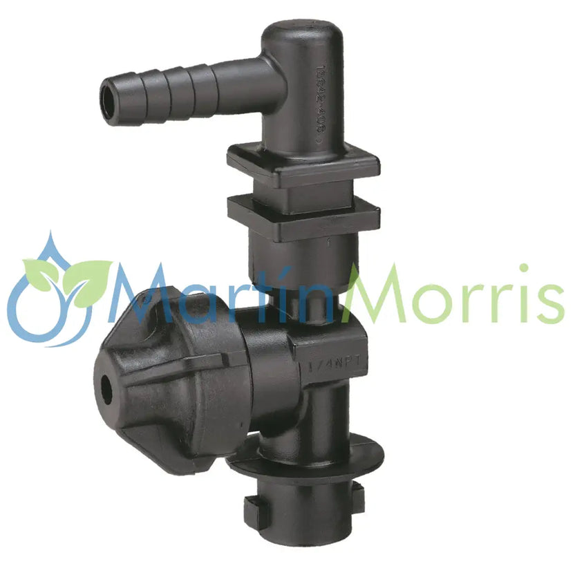 Porta pico teejet qj200 con válvula anti goteo conexión de una espiga para manguera