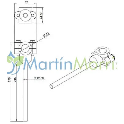 Pua con inserto d: 23 mm para 1200